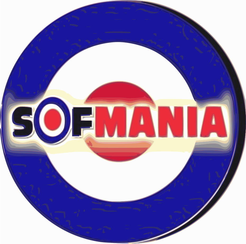 Logo sofmania competiciones y maquinas de dardos, billar y futbolin
